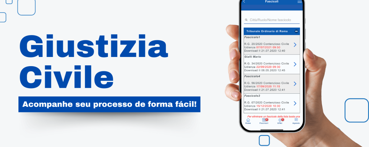 Giustizia Civile: aplicativo para cidadania italiana